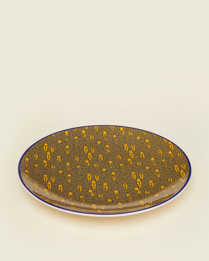 TOE Mask Pattern Dessert Plate